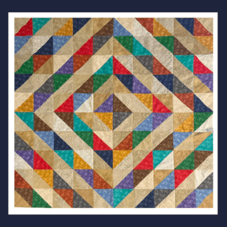 triangle quilt kit for 2-500